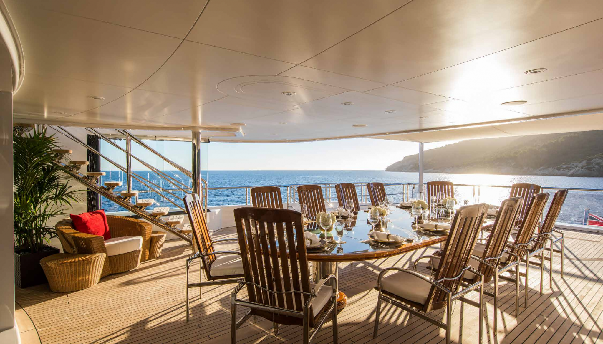 alfresco dining area