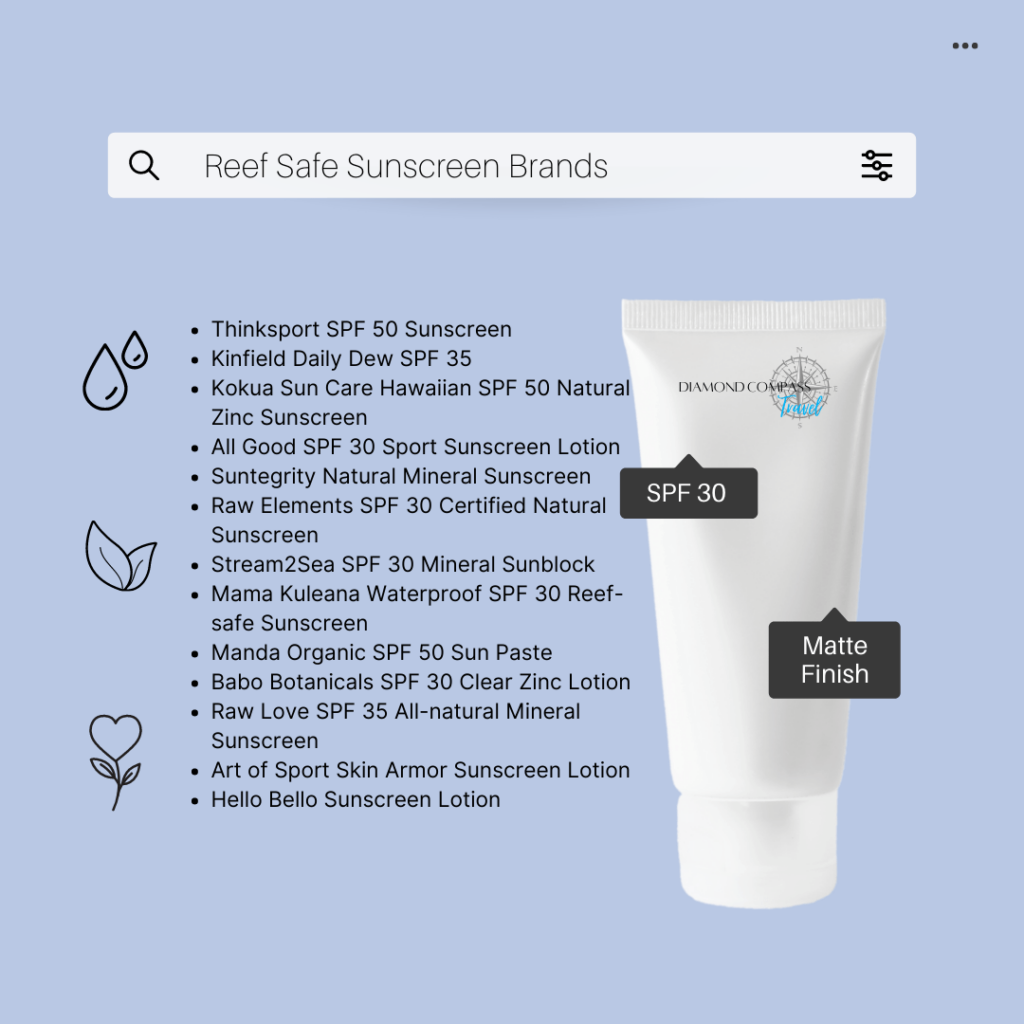 ReefSafe Sunscreens Diamond Compass Travel